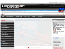 Tablet Screenshot of hendersoneurope.com